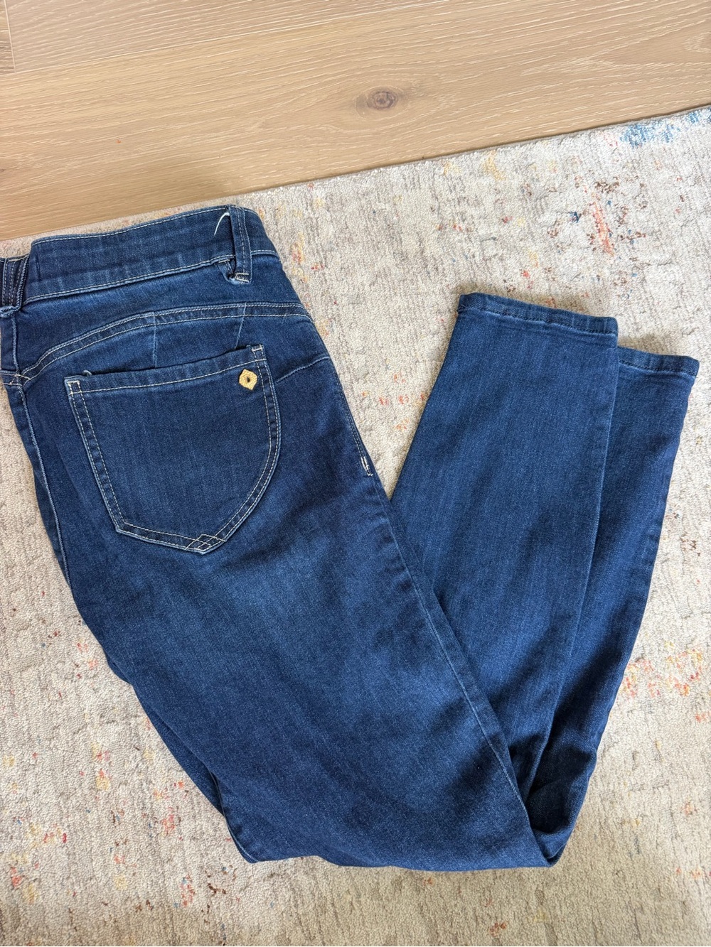 Democracy Ab Solution Ankle Skimmer Skinny Jeans Size 6 Dark Wash